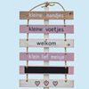 Geboortebord - Meisje | Houten bordjes 
