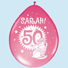 (uitverkocht) Versiering - Sarah 50 ballonnen | 8 stuks div. kleuren