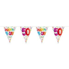 Versiering - Vlaggenlijn | 50 jaar 10 meter Happy