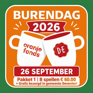 Burendag actie pakket | Pakket 1 | 8 spellen Burendag actie pakket | Pakket 1 | 8 spellen