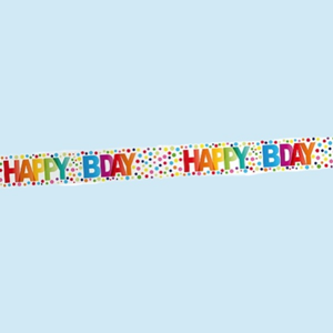 Versiering - Markeerlint Happy Bday | 12 meter