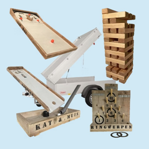 Spellen aanhanger | inclusief 15 spellen 