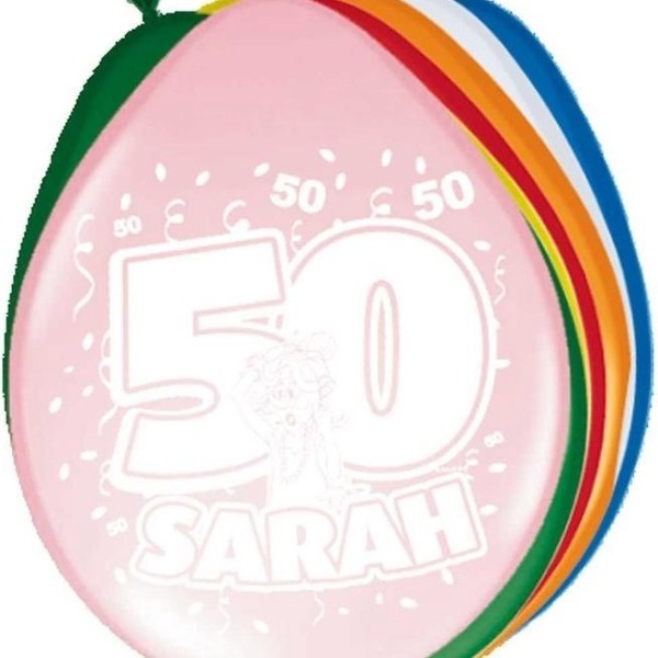 Sarah 50 | 8x Ballonnen | OP=OP | 30cm
