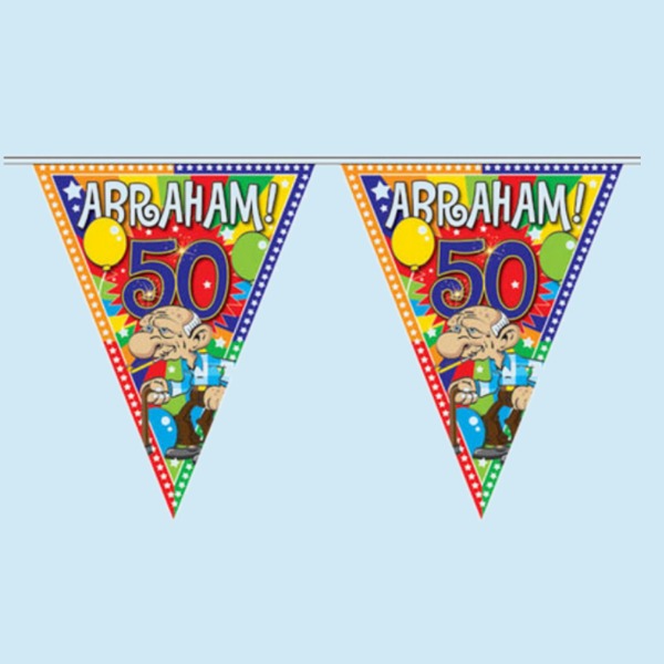 Versiering - Abraham | Vlaggenlijn 10m 